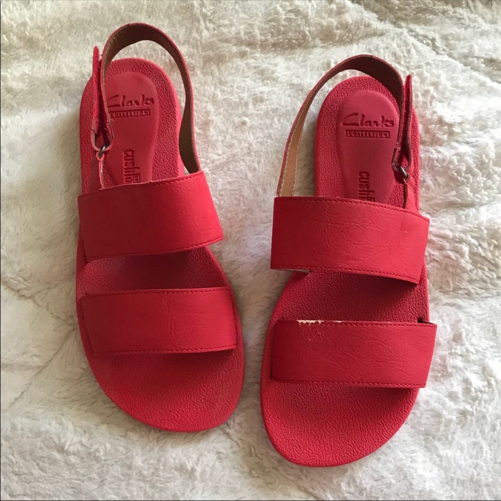 Clarks| Soft cushion sandal.